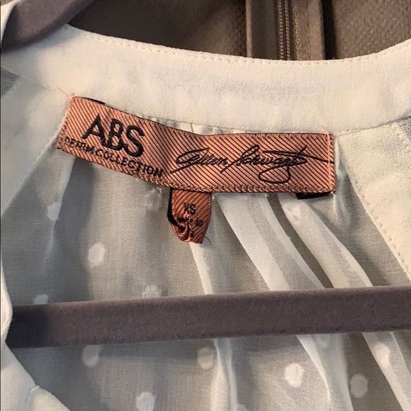 ABS Allen Schwartz XS/S Cropped Sheer Top - Picture 2 of 8